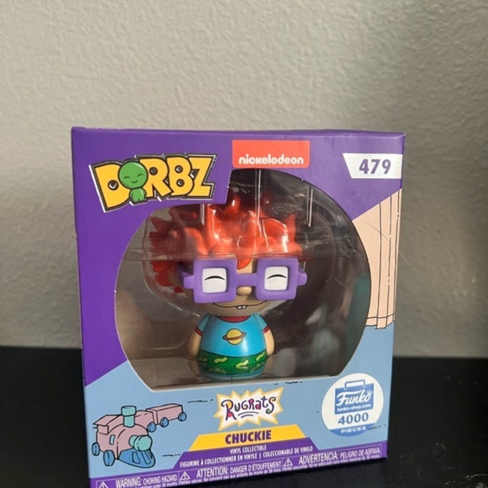 Funko Dorbz Rugrats Chuckie Vinyl Figure - Orange and Blue